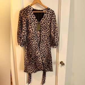 All saints leopard cocktail dress